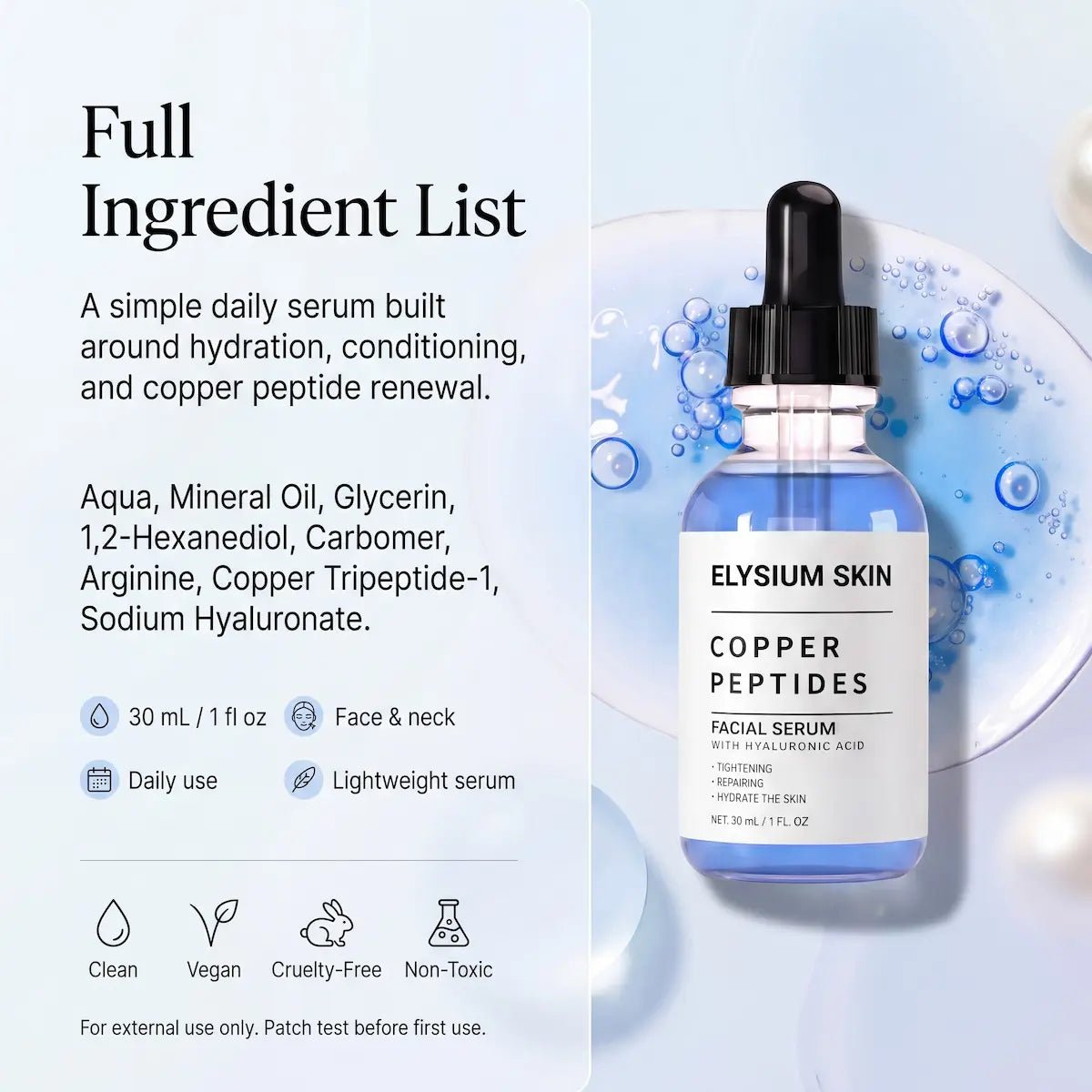 Copper Peptide Renewal Serum - Elysium Skin