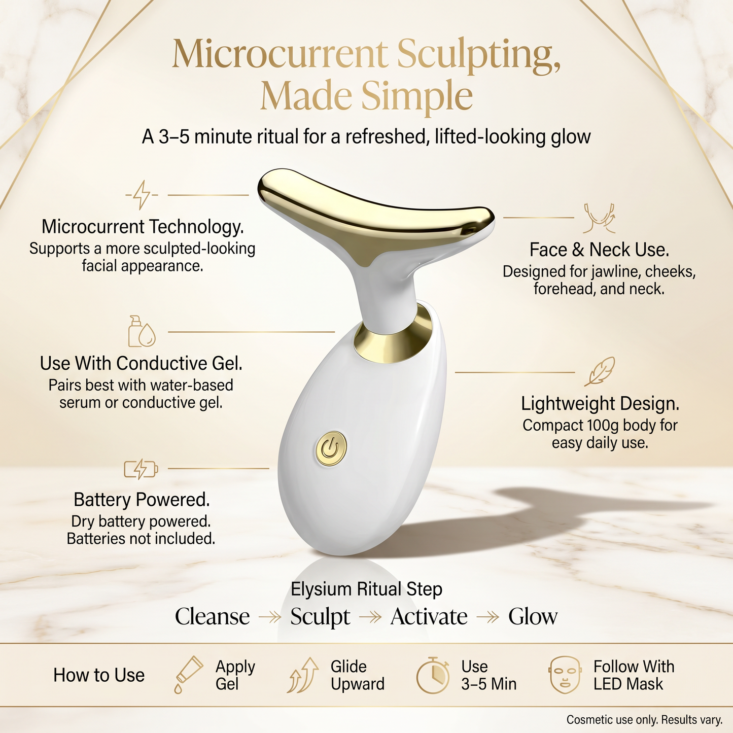 Sculpt Radiance Wand – Face & Neck Firming Tool